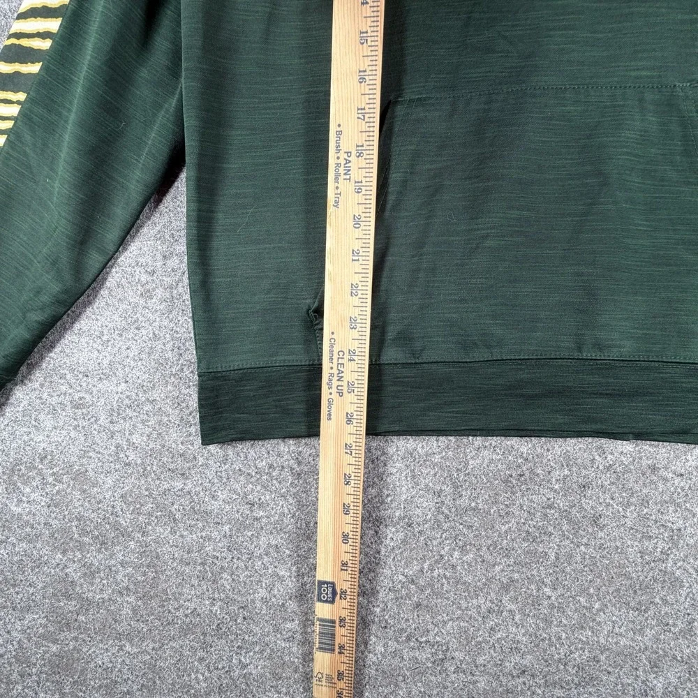 NFL Team Apparel Hoodie Mens M Green Green Bay Packers Zebra Print Long‎ Sleeve